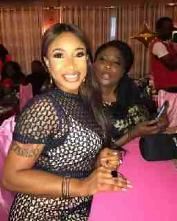 Actress Tonto Dikeh Stepped Out In See-Through Top To An Event (Photos)